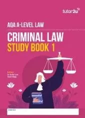 AQA A Level Law Criminal Law Study Books
