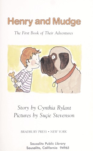Henry and Mudge: Henry and Mudge, Book 1