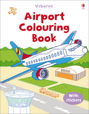First Colouring Book with stickers: Airport