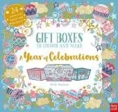 Gift Boxes to Colour and Make: A Year of Celebrations