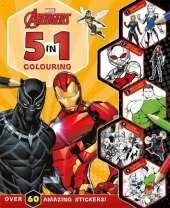 Marvel Avengers: 5 in 1 Colouring: An epic colouring and sticker adventure