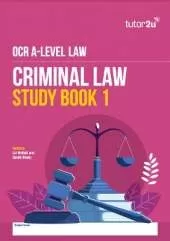 OCR A Level Law Criminal Law Study Books