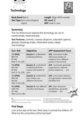 BC NF Red (KS2) A/5C Technology Guided Reading Card