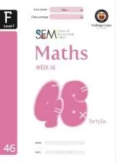 SEM Maths Level F Week 46