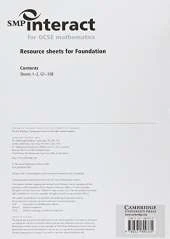 SMP Interact for GCSE Mathematics Resource Sheets for Foundation