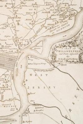 Philadelphia Vintage Map Field Journal Notebook, 50 pages/25 sheets, 4x6