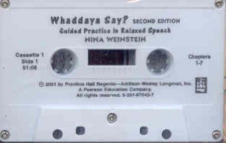 Whaddaya Say? Audiocassettes (3)