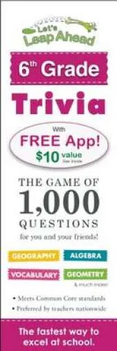 Let's Leap Ahead 6th Grade Trivia Notepad: The Game of 300 Questions for You and Your Friends!