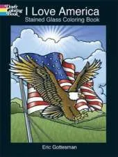 I Love America Stained Glass Colori