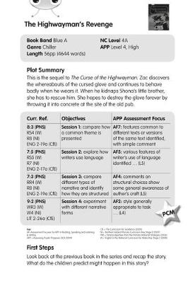 BC Blue (KS2) B/4A The Highwayman's Revenge Guided Reading Card