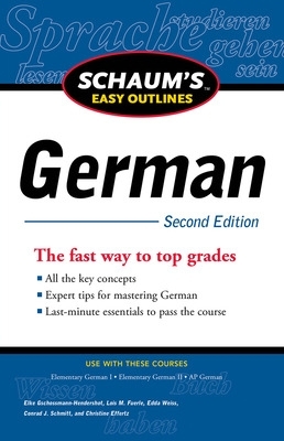 Schaum's Easy Outline of German, Second Edition