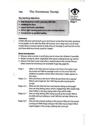 Literacy Edition Storyworlds 1 The Enormous Turnip Guided Reading Card