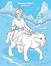 Animals in Winter Coloring Book 2
