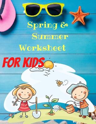 Spring And Summer Worksheet Bundle For kids: Kids Travel Activity Book Fun Activities