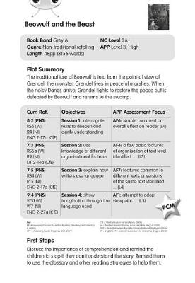 BC Grey A/3A Beowulf and the Beast Guided Reading Card
