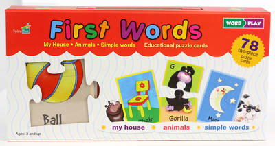 First Words: My House, Animals, Simple Words: Educational Puzzle Cards