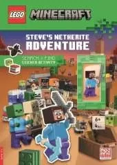 LEGO® Minecraft™: Steve’s Netherite Adventure Search & Find Sticker Activity (with Steve minifigure and sword)