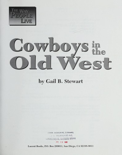 Cowboys in the Old West
