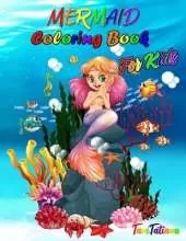 Mermaid Coloring Book for Kids: Mermaid Coloring Pages, Ages 4-8, Stress Relieving and Relaxing Coloring Book with Gorgeous Sea Creatures