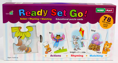 Ready Set Go!: Action, Rhyming, Matching-Educational Puzzle Cards