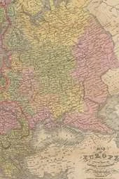 Europe Vintage Map Field Journal Notebook, 50 pages/25 sheets, 4x6
