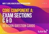 NCFE T Level Health Core A Exam Sections C & D Revision Question Cards