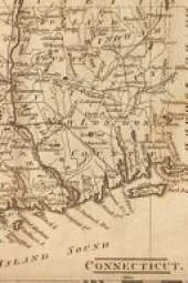 Connecticut Vintage Map Field Journal Notebook, 50 pages/25 sheets, 4x6