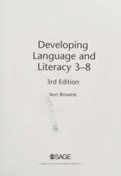 Developing Language and Literacy 3-8