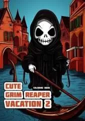 Cute Grim Reaper - Vacation 2: Coloring Book