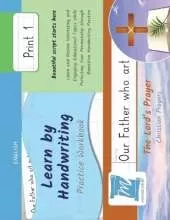 Learn by Handwriting, Practice Workbook - The Lord's Prayer - Christian Prayers - Print, Level 1: Children and Adults. Repetition, Fast Learning, Memory, Focus - English