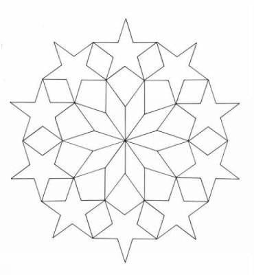Geometric Star Designs Coloring Book