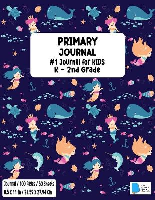 Primary Story Book: Dotted Midline and Picture Space Mermaid Design Grades K-2 School Exercise Book Draw and Write Journal 100 Story Pages - ( Kids Composition Note books ) Durable Soft Cover Home School, Kindergarten v12