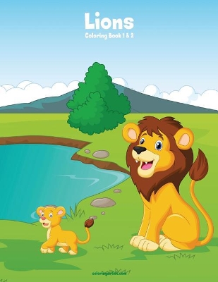 Lions Coloring Book 1 & 2