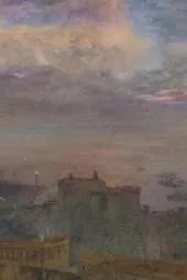 Vesuvius, Smoking, in the Distance Vintage Field Journal Notebook, 50 pages/25 sheets, 4x6