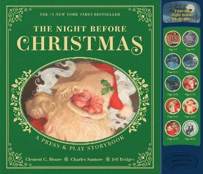 The Night Before Christmas Press and   Play Storybook: The Classic Edition Hardcover Book Narrated by Jeff Bridges