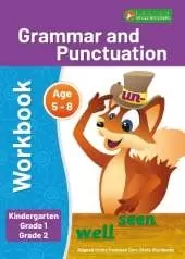 Grammar and Punctuation Workbook for Kindergarten, Grade 1 and Grade 2 ELA Linked to Common Core Standards - Perfect for classroom or home