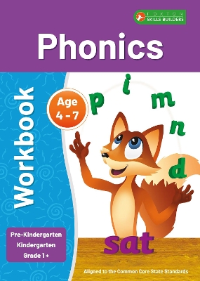Phonics Workbook 1 for Pre-Kindergarten, Kindergarten and Grade 1+ ELA Linked to Common Core Standards - Perfect for classroom or home - Ages 4-7