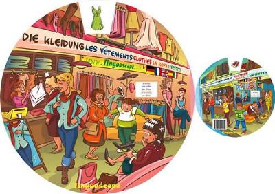 Multilingual Vocabulary Wheel (clothes)