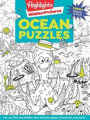 Ocean Puzzles: Over 100 Ocean-Themed Search and Find Puzzles for Kids 6 and Over, Featuring Sea Creatures, Marine Animals, Underwater Scenes and Over 1,900 Hidden Objects