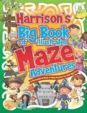 Harrison's Big Book of Illustrated Maze Adventures: A Personalised Book of Maze Puzzles for Kids Age 4-8 With Named Puzzle Pages