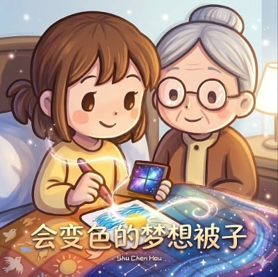 The Colour-Changing Dream Quilt: Simplified Chinese Edition: A Gentle Children's Story About Dreams, Feelings and Courage