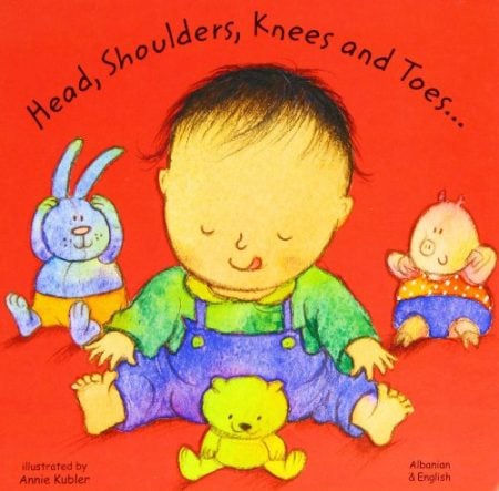 Head, Shoulders, Knees and Toes in Albanian and English