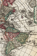 1762 Map of South America and North America - A Poetose Notebook / Journal / Diary (50 pages/25 sheets)
