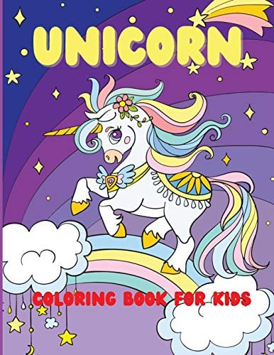 Unicorn coloring book for kids: Ages 4-8