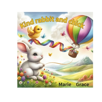 Kind rabbit and chick: two people on the hill