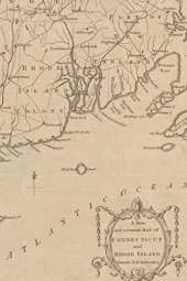 Connecticut and Rhode Island Vintage Map Field Journal Notebook, 50 pages/25 sheets, 4x6