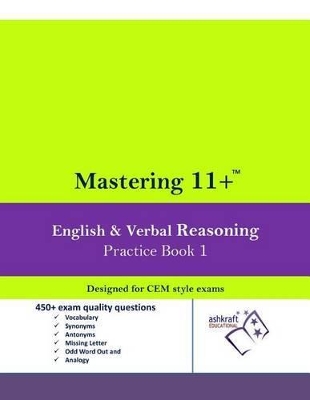 Mastering 11+ English & Verbal Reasoning Practice Book 1