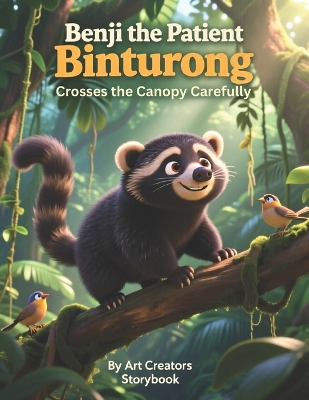 Benji the Patient Binturong Crosses the Canopy Carefully: A Gentle Children's Story About Patience, Focus, and Moving Carefully Step by Step (Social Emotional Learning for Kids Ages 3-8)