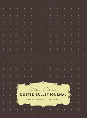 Large 8.5 x 11 Dotted Bullet Journal (Brown #13) Hardcover - 245 Numbered Pages