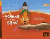 A goanna in the sand